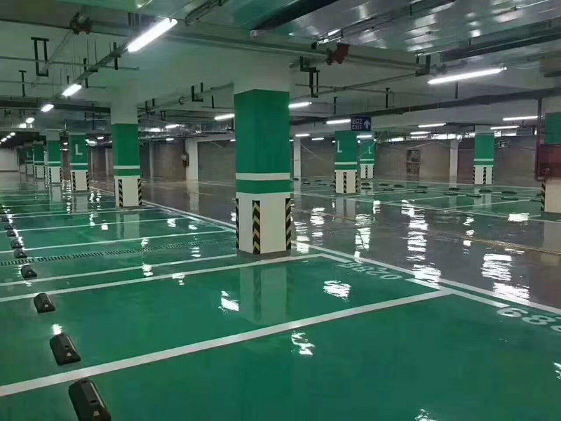 万达广场地下室停车场地坪