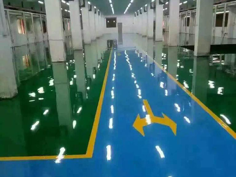 车道彩色透水自流平地坪固化
