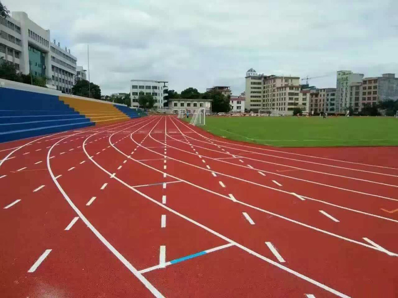 运动场弹性塑胶跑道地坪